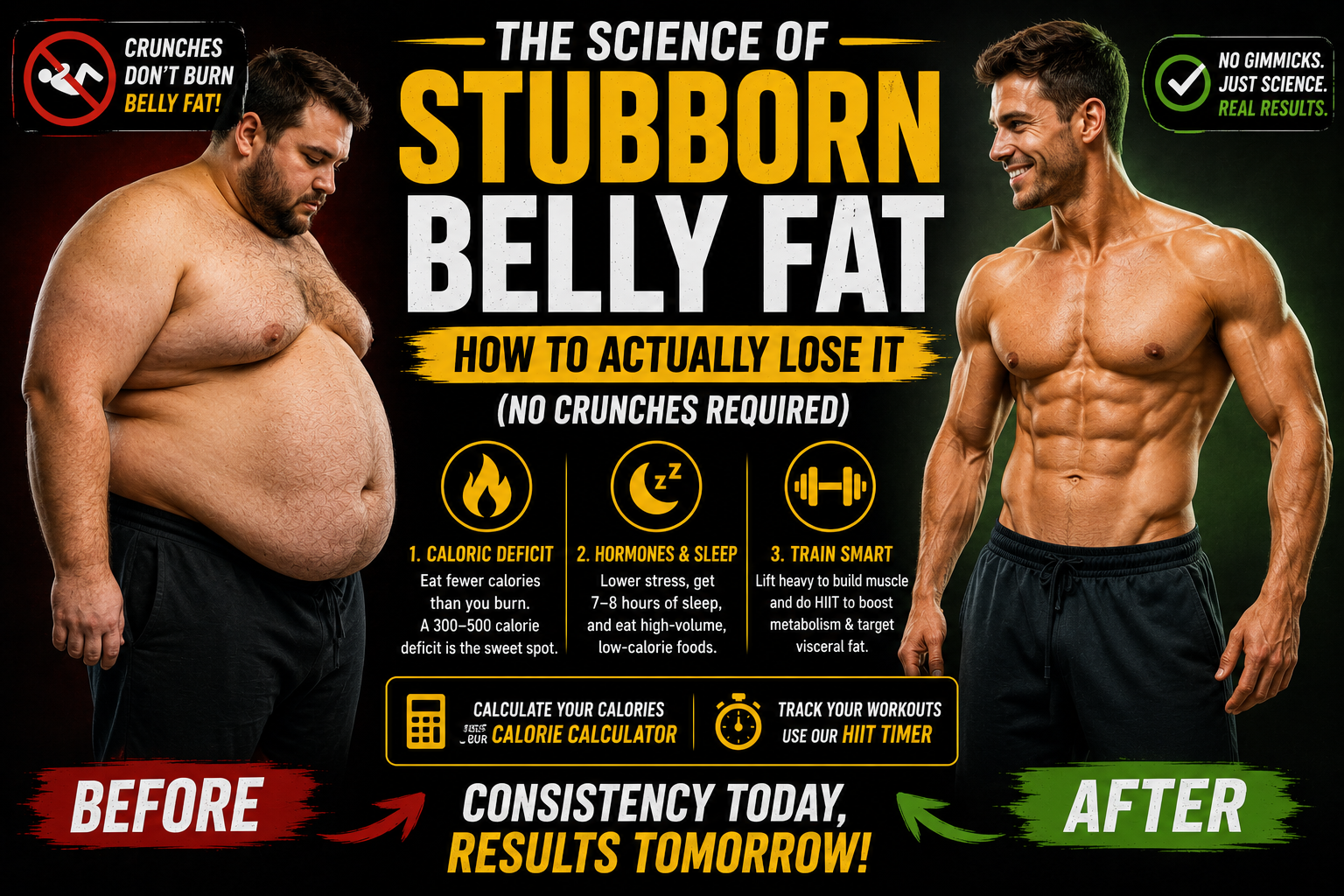A fit man resting after a HIIT workout, demonstrating how to lose stubborn belly fat through intense training and science-backed methods.